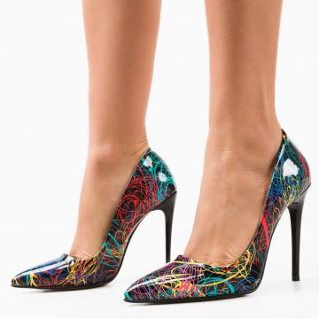Pantofi dama Sonia Multicolor 2