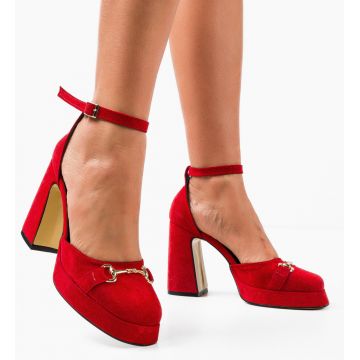 Pantofi dama Yeres Rosii 2