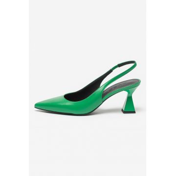 Pantofi slingback din piele Rebecca