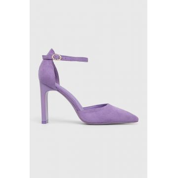Answear Lab pantofi cu toc culoarea violet