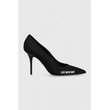 Love Moschino pantofi cu toc culoarea negru, JA10089G0GIM0000