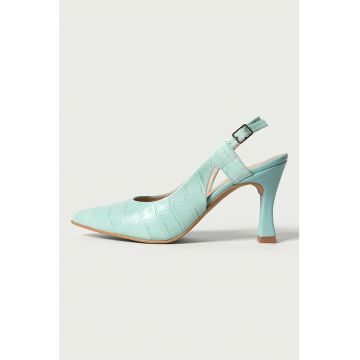 Pantofi slingback de piele