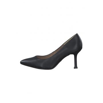 Pantofi stiletto de piele ecologica cu varf ascutit