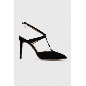Wojas tocuri din piele intoarsa culoarea negru, 3510461 Wojas tocuri din piele intoarsa culoarea negru, 3510461