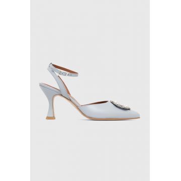 Alohas stilettos de piele Cinderella cu toc deschis, S00305.583