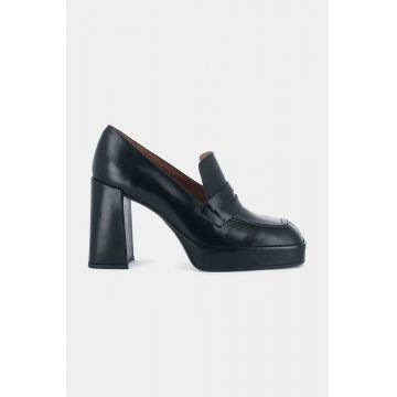 Jonak pantofi de piele BILLE CUIR culoarea negru, cu toc drept, 3100159