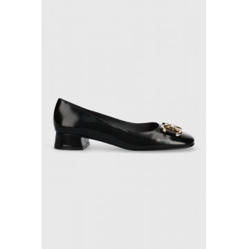 Jonak pantofi de piele DOSTON CUIR GLACE culoarea negru, cu toc drept, 3300229 Jonak pantofi de piele DOSTON CUIR GLACE culoarea negru, cu toc drept, 3300229