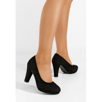 Pantofi cu toc Shalisa negri