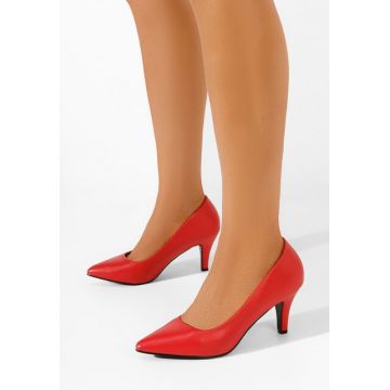 Pantofi cu toc stiletto Maisela rosii