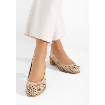 Pantofi dama piele Tivola bej
