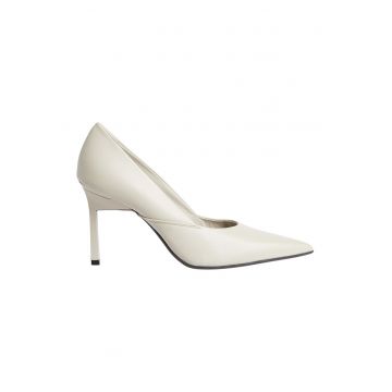 Pantofi din piele cu toc stiletto si varf ascutit