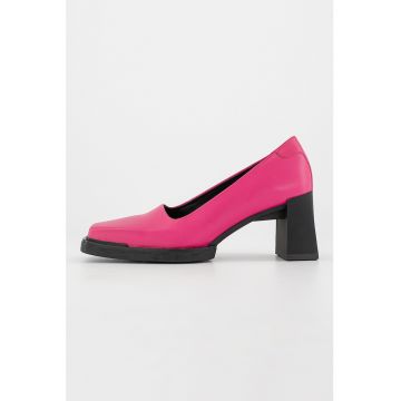 Pantofi din piele cu varf patrat Pantofi din piele cu varf patrat