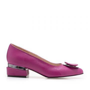 Pantofi eleganți damă din piele naturală - 2280 Rosu Violet Box