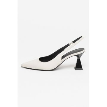 Pantofi slingback din piele Rebecca