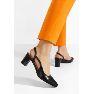 Pantofi slingback Emesa negri