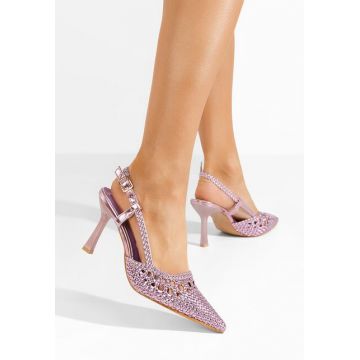 Pantofi slingback Heliosa mov
