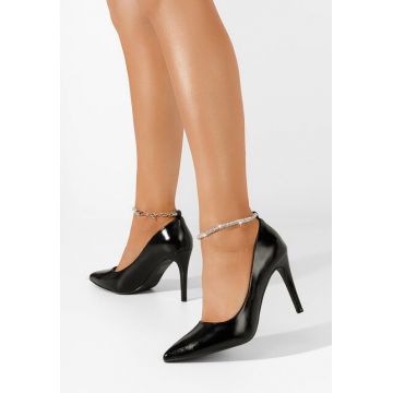 Pantofi stiletto Servantea negri