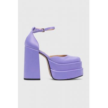 Steve Madden pumps Charlize culoarea violet, cu toc drept, SM11002138