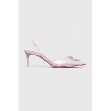 Aldo pantofi cu toc Barbieslingb culoarea transparent, 13642158.BARBIESLINGB