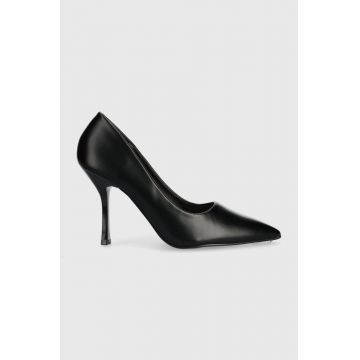 Answear Lab pantofi cu toc culoarea negru