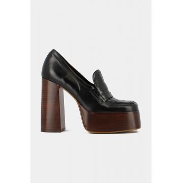 Jonak pantofi de piele BACKY CUIR culoarea negru, cu toc drept, 3300032