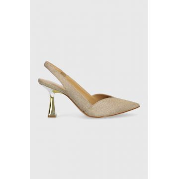 MICHAEL Michael Kors pantofi cu toc Chelsea culoarea auriu, 40F3ALMS2D