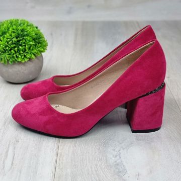 Pantofi Damă Fucsia Cu Toc Cosette