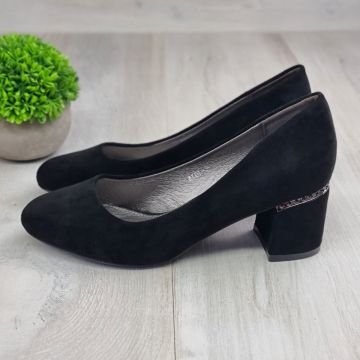 Pantofi Damă Negri Cu Toc Domini