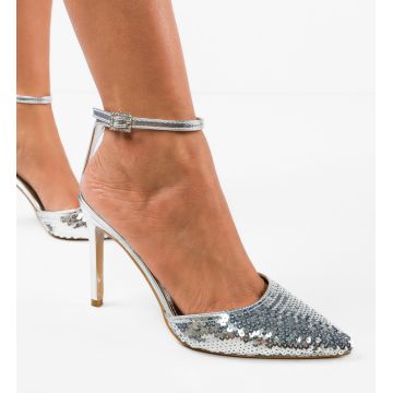 Pantofi dama Zhelimi Argintii