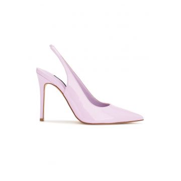 Pantofi slingback de piele ecologica Feather