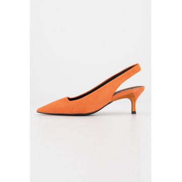 Pantofi slingback de piele intoarsa Code