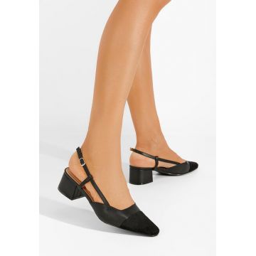 Pantofi slingback Nathrea negri