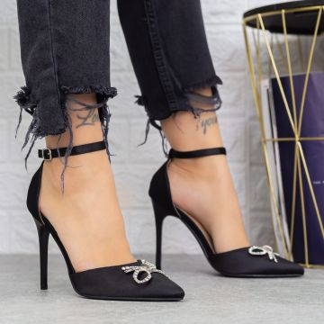 Pantofi Stiletto KV60 Negru Mei