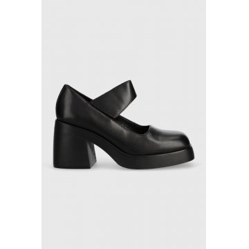 Vagabond Shoemakers pantofi de piele BROOKE culoarea negru, cu toc drept, 5344.201.20