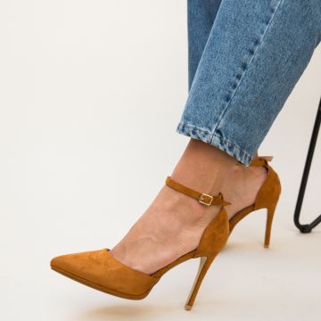 Pantofi Collier Camel