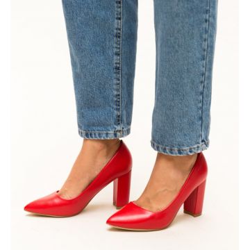 Pantofi Pauline Rosii 2