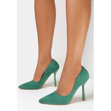 Pantofi stiletto Verzi