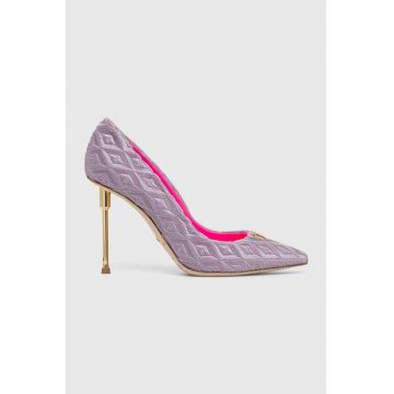 Elisabetta Franchi pantofi cu toc culoarea violet, SA32L36E2