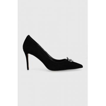 Kurt Geiger London tocuri din piele intoarsa Belgravia Eye culoarea negru, 9990900209