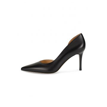 Pantofi d'Orsay din piele cu toc stiletto