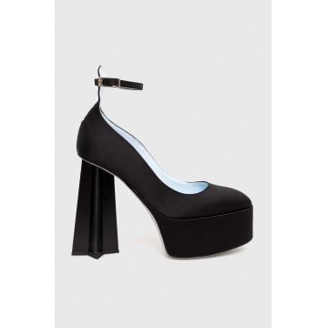 Chiara Ferragni pumps culoarea negru, cu toc drept, CF3240_001