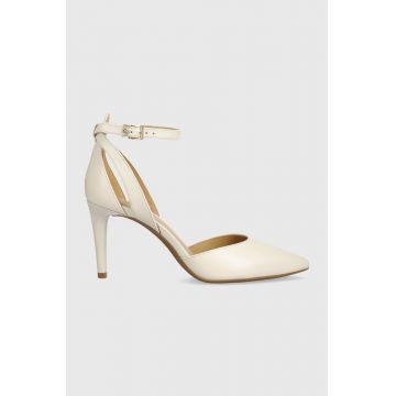 MICHAEL Michael Kors stilettos de piele Mirabel culoarea bej, 40T2MBMP1L