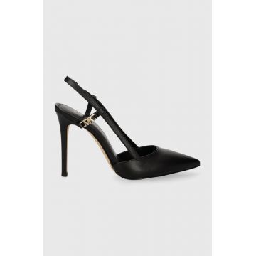 MICHAEL Michael Kors stilettos de piele Veronica culoarea negru, 40H3VRHP1L