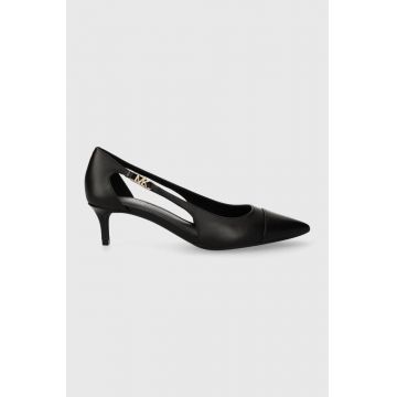 MICHAEL Michael Kors stilettos de piele Veronica culoarea negru, 40H3VRMP1L