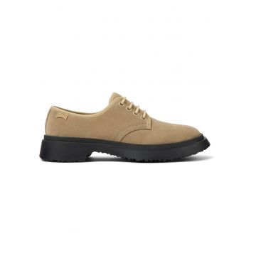 Pantofi derby de piele intoarsa Walden 1681 - Bej