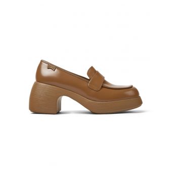 Pantofi loafer din piele cu toc masiv Thelma 1151