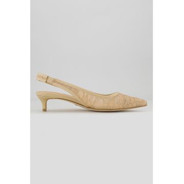 Pantofi slingback din dantela