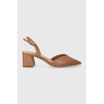 Aldo pumps THERATHA culoarea maro, cu toc drept, cu toc deschis