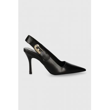 Furla stilettos de piele Sign culoarea negru, YG05SGN BX2681 O6000