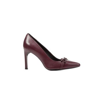 Geox stilettos de piele D FAVIOLA A culoarea bordo, D358UA000TUC7011